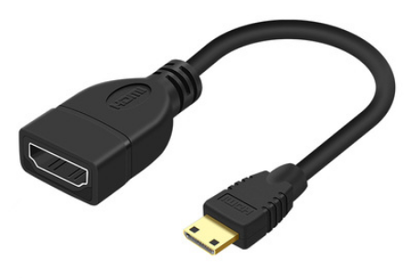 Title 3, Sol Açılı Mini HDMI Erkek - HDMI Dişi Adaptör K...