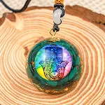 Pingente Ornamento Pirâmide Epóxi com Cascalho de Cristal, para meditação, decoração, e criar um ambiente zen e harmonioso. — foto 7