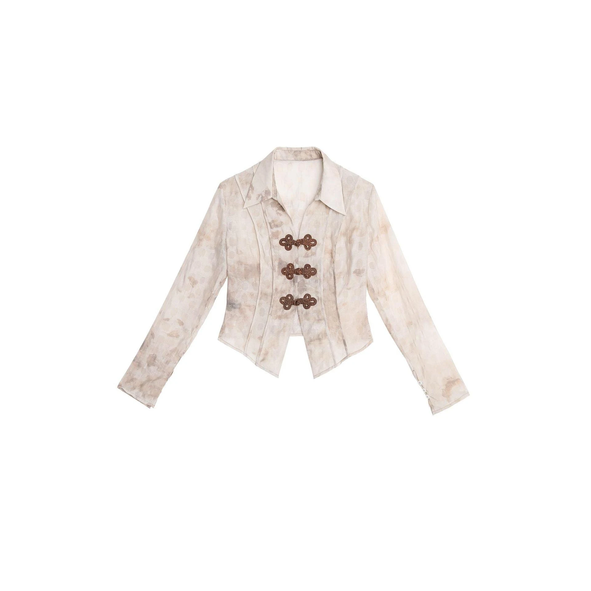 Women's Slim-fit Top with Special-interest Design Buckle. Flattering and stylish top, perfect for dressing up or down. A — photo 10