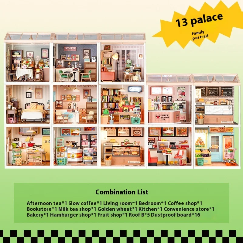 Casa modelo de brinquedo para montar, presente de Natal com blocos de construção, estimula a criatividade, ideal para crianças e adultos. Construa e divirta-se! — foto 3