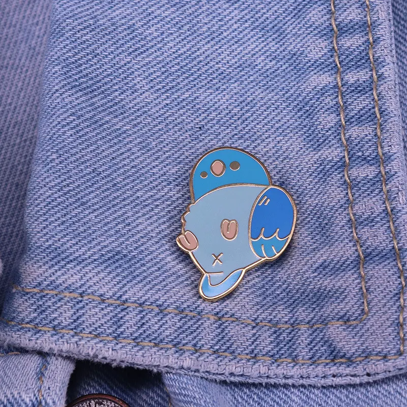 Broche criativo de papagaio azul e fofo para moda, um acessório estiloso e charmoso para adicionar um toque único ao seu visual. — foto 2