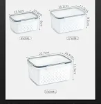Multifunctional Refrigerator Storage Box for Fruits and Vegetables, Sealed Kitchen Container, Keeps Food Fresh and Organ — photo 22