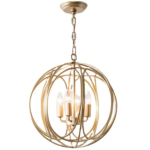 Title 4, Lampadario Americano Country Oro Creativo Illum...