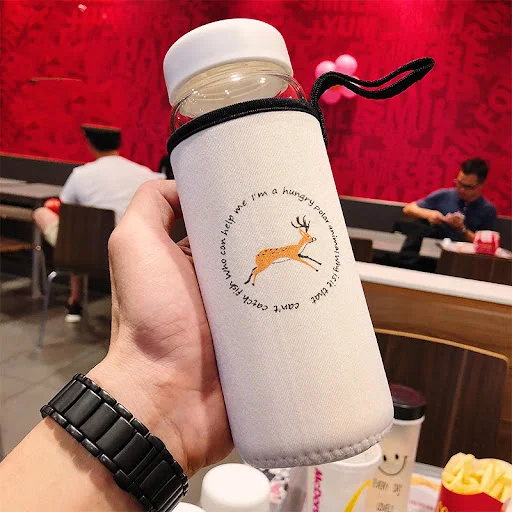 Title 3, Super cute animal glass! Enjoy your drinks with...