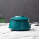 Ceramic Ashtray with Cover for Household Living Room Windproof Stylish and Functional Home Accessory — photo 2