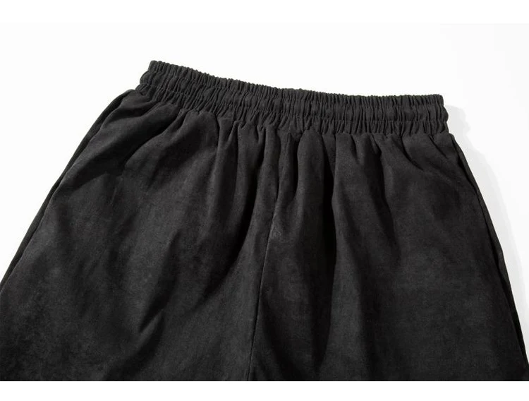 Title 4, Suède cropped broek met borststuk en nep tweede...