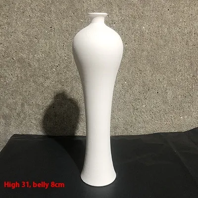Vaso Billet Branco Alto Pintado DIY Crie seu design floral único com este elegante vaso personalizável e adicione seu toque. — foto 3