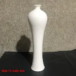 Vaso Billet Branco Alto Pintado DIY Crie seu design floral único com este elegante vaso personalizável e adicione seu toque. — foto 3