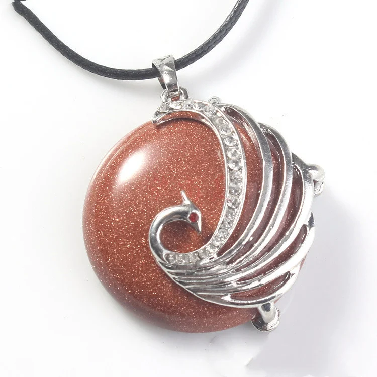 Pingente Cristal Fênix Feminino Olho de Tigre Natural. Atraia energias positivas e beleza com este amuleto natural e elegante. — foto 12