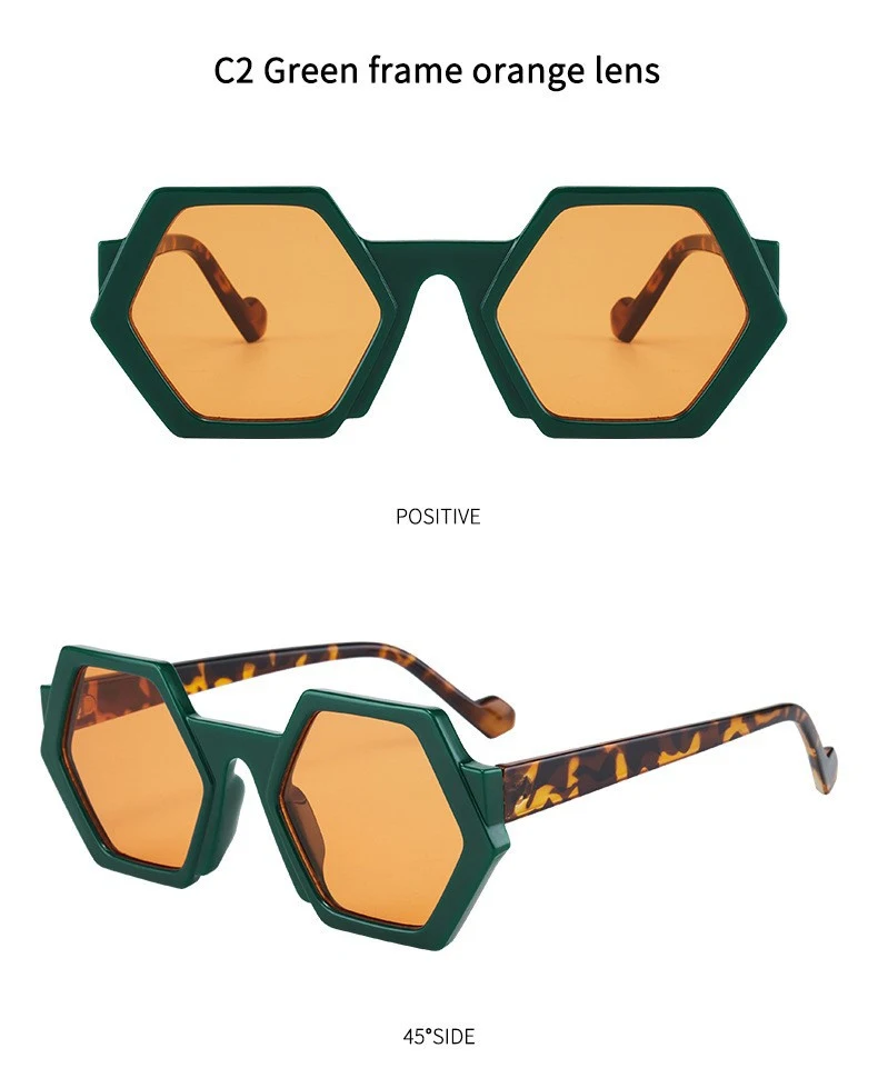 Title 13, Fashion Polygonal Sunglasses for Men and Women,...