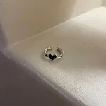 Black Love Heart Shaped Ring