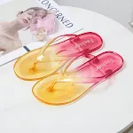 Infradito donna estive bicolore, nuova colorazione sfumata, perfette per spiaggia e uso quotidiano, comode ed eleganti, per un look fresco e alla moda. — foto 3