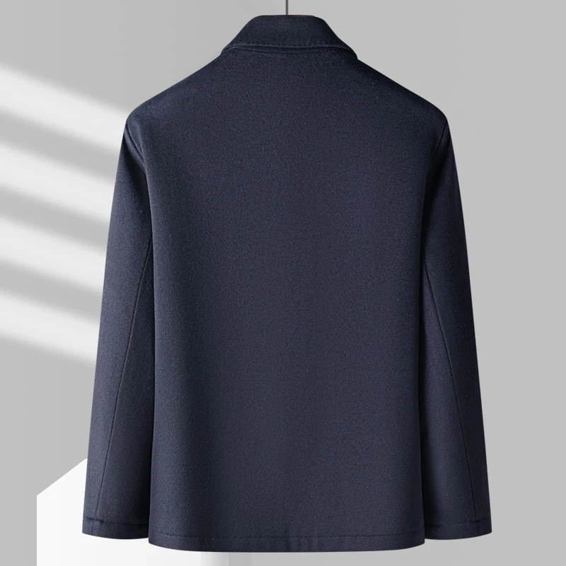 Title 5, Wool Overcoat Lapel Short Jacket Coat. Provides...