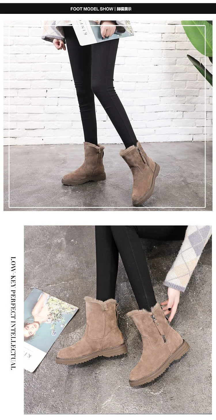 Title 2, Solid color snow boots for warmth and weather p...