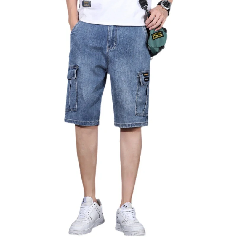 Title 2, Multi-Pocket Tooling Denim Shorts Mens Straigh...