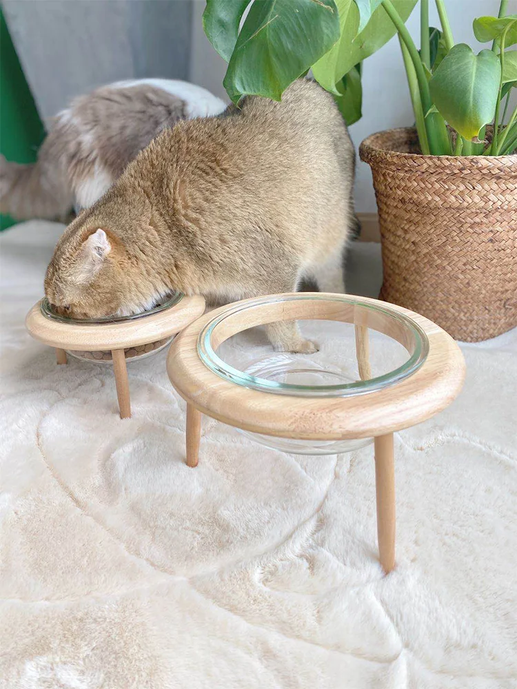 Cat bowl pet bowl, non-slip elevated design, and easy to clean. Promotes better posture and health for your feline frien — photo 3
