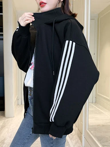 Title 5, Loose Hooded Sports Sweatshirt Women All-Match