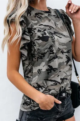 Luipaardprint T-shirt met korte mouwen Dames Zomer Nieuwe losse dunne ronde halstop — foto 1