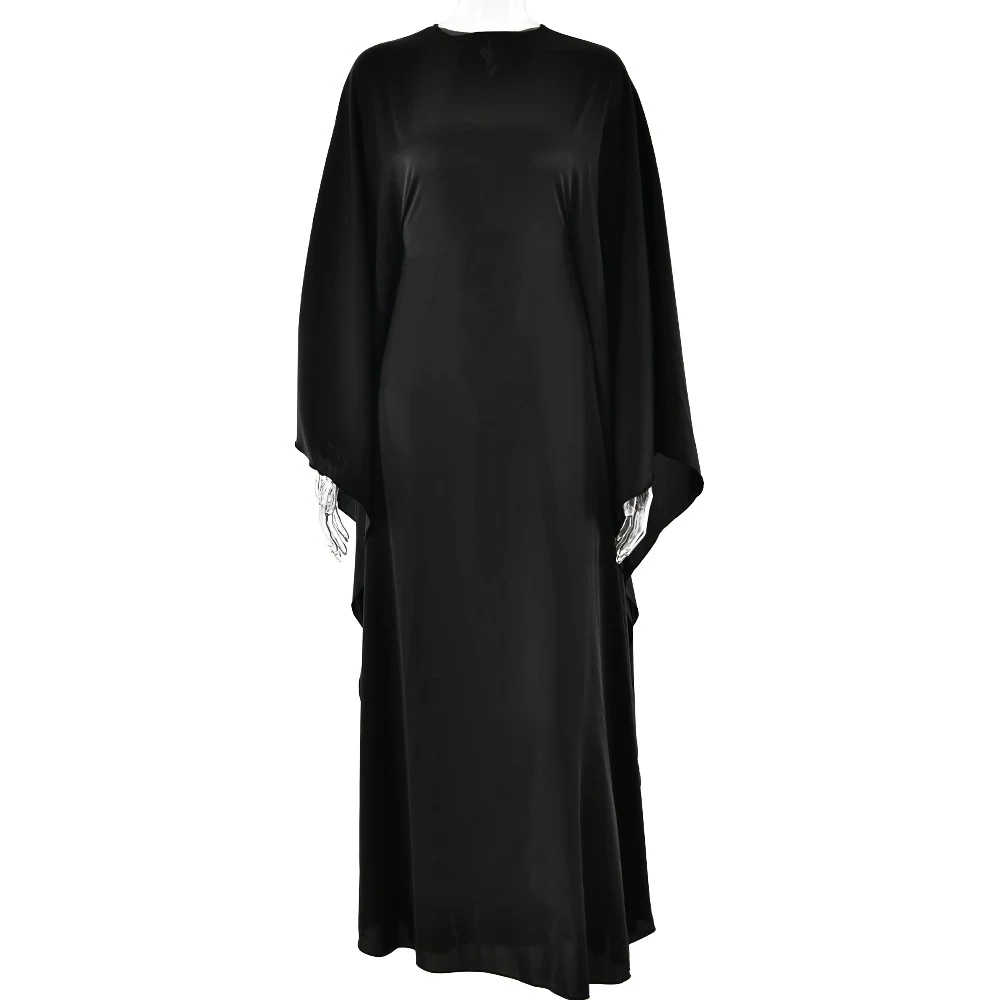 Title 21, New Round Neck Satin Batwing Sleeve Loose Dress...