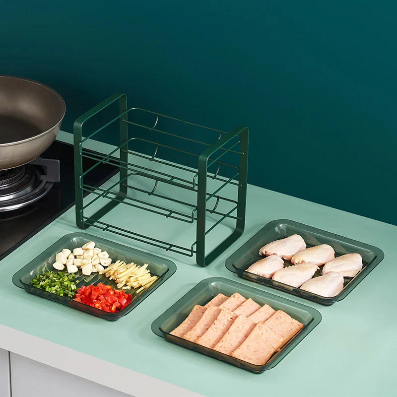 Title 5, Home Light Luxury Iron Art Storage and Preparat...