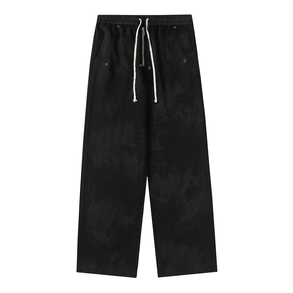 Pantalones casuales degradados tie-dye estilo hip hop americano ideales para un look callejero y moderno. Disfruta la comodidad. — foto 1