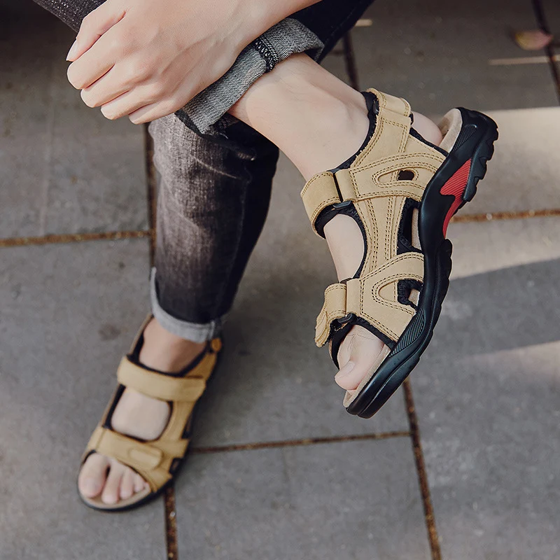 Leather Roman Sandals for Beach and Outdoors Comfortable Summer Style Enjoy Beach Days and City Adventures in these Styl — photo 7