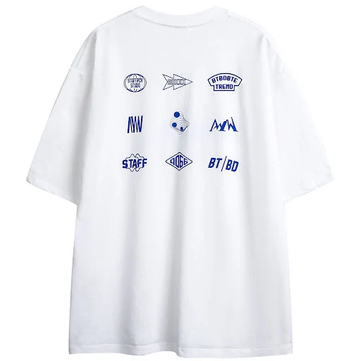 Title 21, Camiseta de manga corta con estampado de letras...