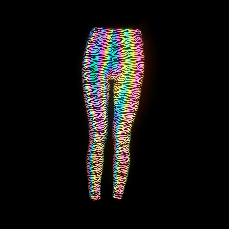 Women's Fitness Yoga Reflective Slim Fit Pants perfect for workouts. Experience comfort, safety, and a flattering fit wi — photo 2