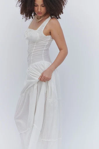 Title 19, Lazy Vacation Style Pleated Front Buckle Design...