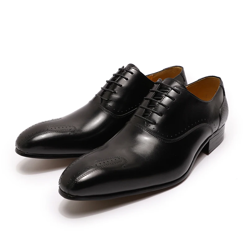 Title 6, Scarpe eleganti in pelle con lacci per uomo, id...