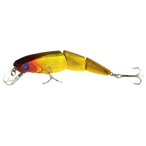 Title 9, Isca Artificial Jointed Minnow 3D com Anzóis – ...
