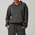 Moletom com capuz manga comprida feminino Break Easy Matching Coat — foto 4