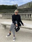 Simple Grey High-Waisted Trousers for Women. High-quality, thin, and casual, perfect for autumn wear. Comfortable and st — photo 6