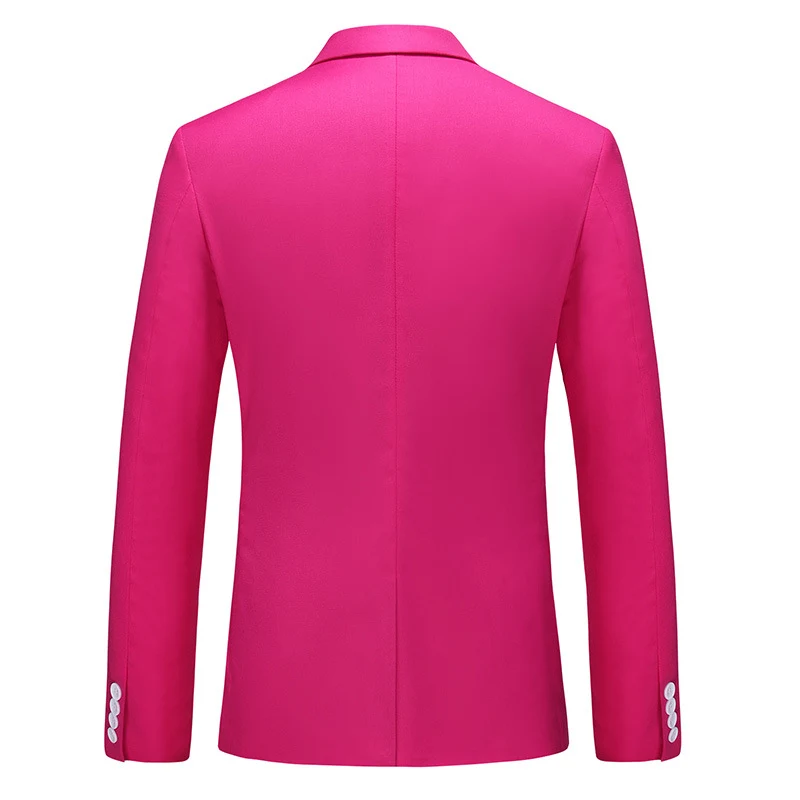 Terno de duas peças multicolorido masculino, cor sólida, corte slim. Sofisticação e estilo para um visual moderno e elegante com caimento perfeito. — foto 13