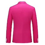 Terno de duas peças multicolorido masculino, cor sólida, corte slim. Sofisticação e estilo para um visual moderno e elegante com caimento perfeito. — foto 13