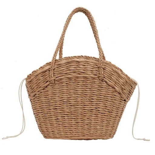 Title 3, Bolsa de praia de rattan trançada para férias, ...