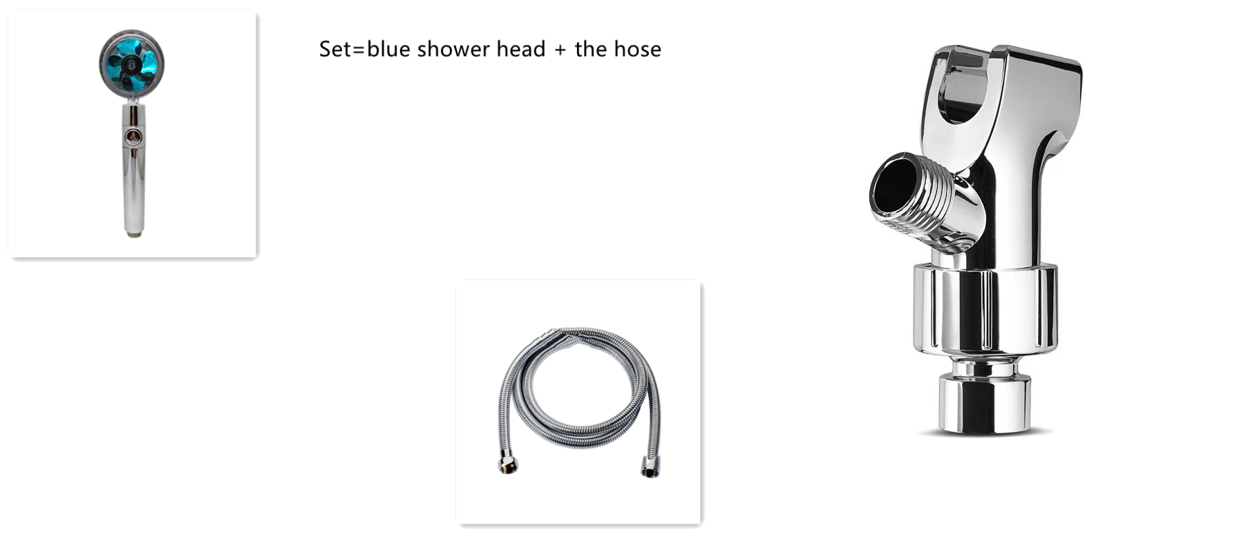Soffione Doccia Risparmio Idrico Girevole 360 Gradi con Ventola ABS Pioggia Alta Pressione Ugello Accessori Bagno. — foto 96