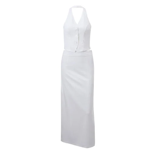 Title 7, Moda feminina com decote em V Halter Strap Top ...