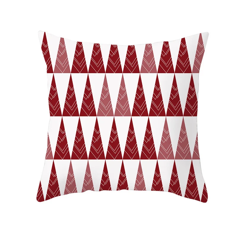 Santa Elk Pillow Cover Lumbar Pillow Car Pattern for festive comfort and style. Add a cozy touch to your home or car wit — photo 10