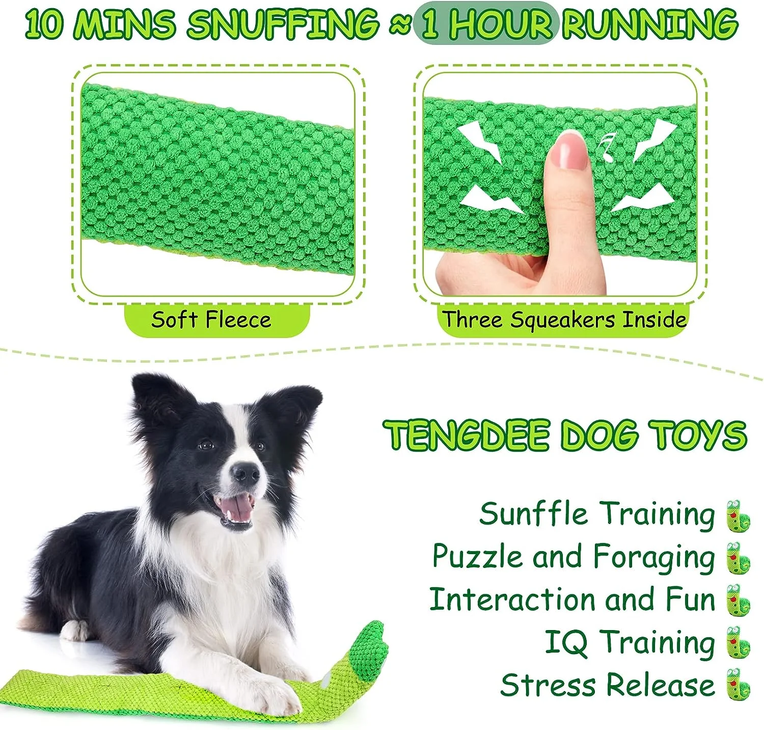 Squeak Dog Toys Stress Relief Game Dog Puzzle Toy IQ Training Snuffle Toys Foraging Instinct Training Suitable for Bored — photo 9