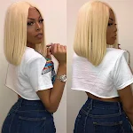 Women's European and American Fashion Short Bob Haircut Wig Chemical Fiber Front Lace Wig Head Cover Natural Look — photo 4