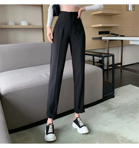 Title 7, Womens Casual Loose and Slim Fashion High Wais...