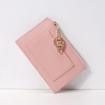 Small and short zipper ultra-thin card holder. Provides discreet and secure storage for your cards and cash, perfect for — photo 7