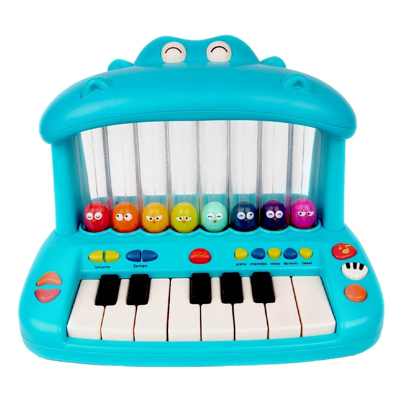 Teclado Eletrônico Piano Infantil Brinquedo Musical para Cantar e Tocar Instrumento com Microfone para Desenvolvimento e Diversão das Crianças — foto 2