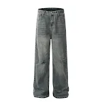 Men's Fashion Personality Straight Cut Jeans Stylish straight cut jeans designed for comfort and a modern look. Perfect — photo 5
