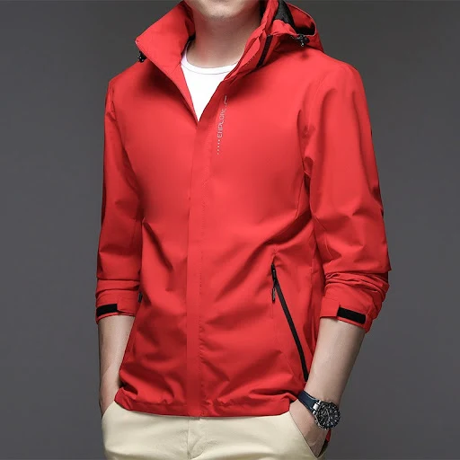 Title 6, Solid Color Mens Casual Jacket with Business H...