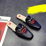 Black red lips