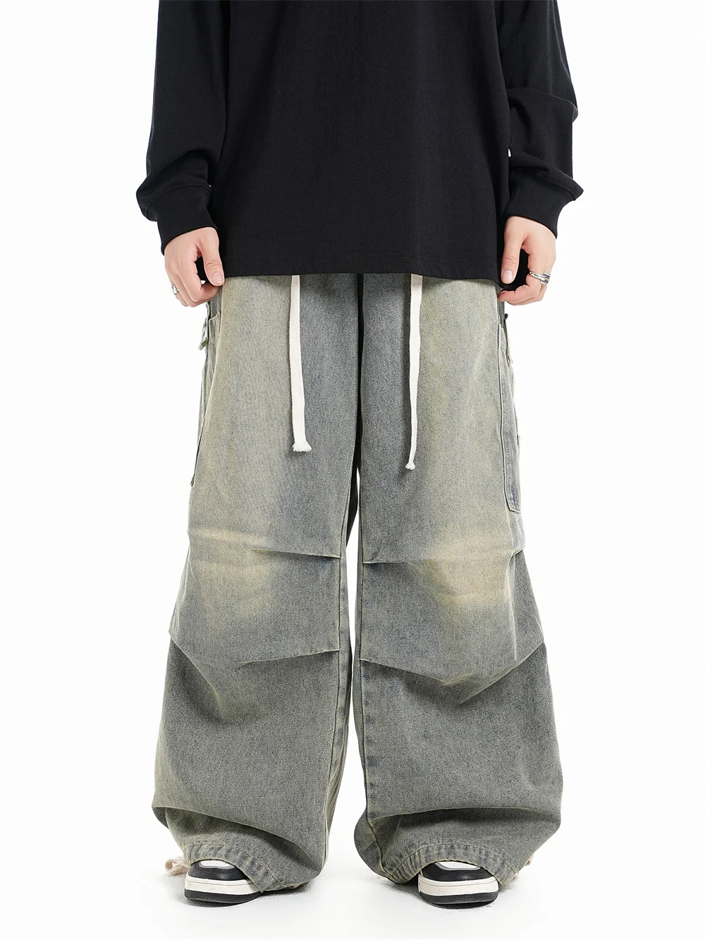 Title 22, Jeans anchos de High Street Vintage con efecto ...