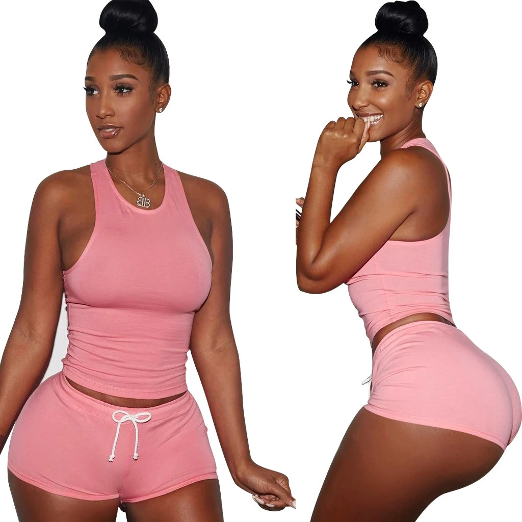 Title 4, Dames tanktop en shorts casual mode set. Een ko...
