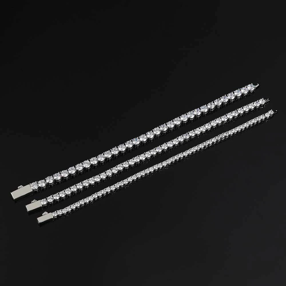 Pulseira de zircônia com strass Joia cintilante para mulheres. Adicione brilho e elegância ao seu visual, ideal para ocasiões especiais ou uso diário. — foto 4